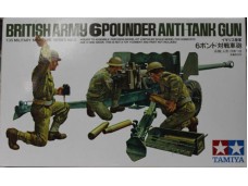 田宮 TAMIYA British Army 6 Pounder Anti-Tank Gun 1/35 NO.35005